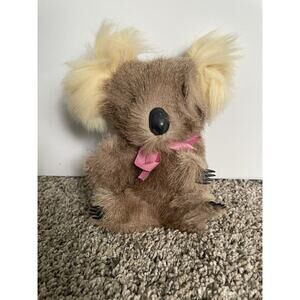 Vintage Collectible Koala Bear Plush w/ Treated Australian Furred Skins